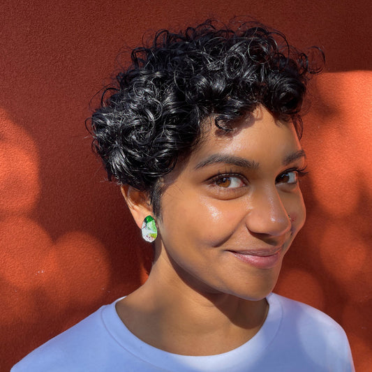 Deep Rokie Stud Earrings