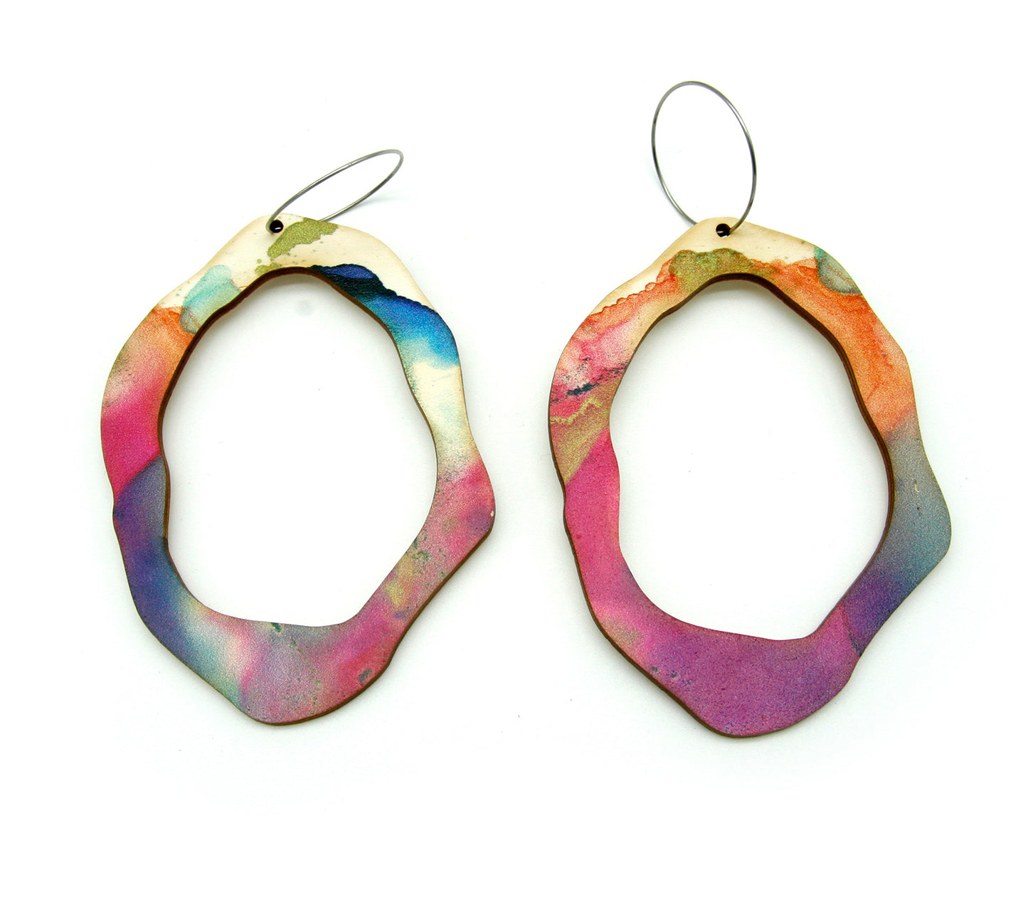 Spring Rock Hollow Statement Earrings