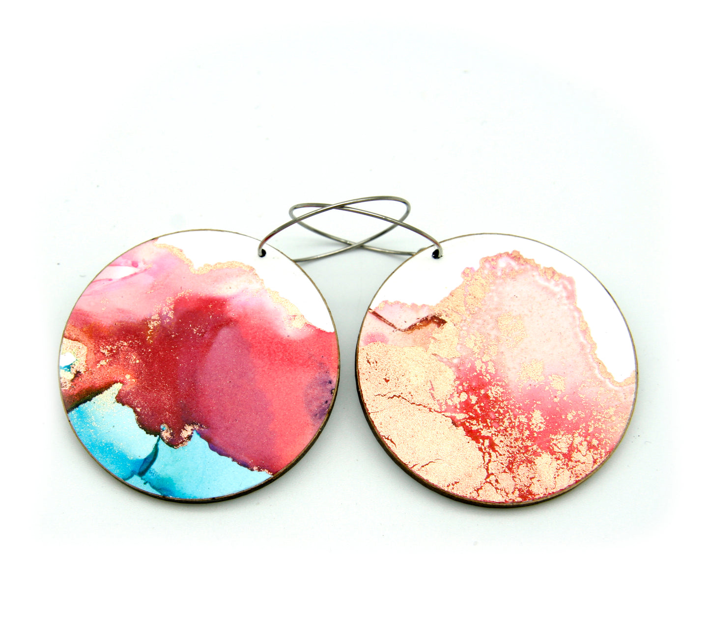 White Beauty #27 Large Original Earrings