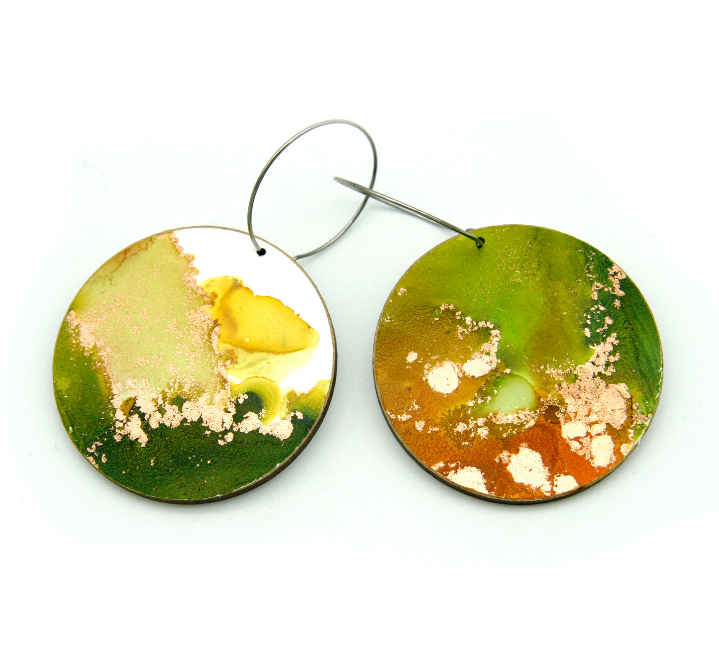 White Beauty #45 Large Original Earrings