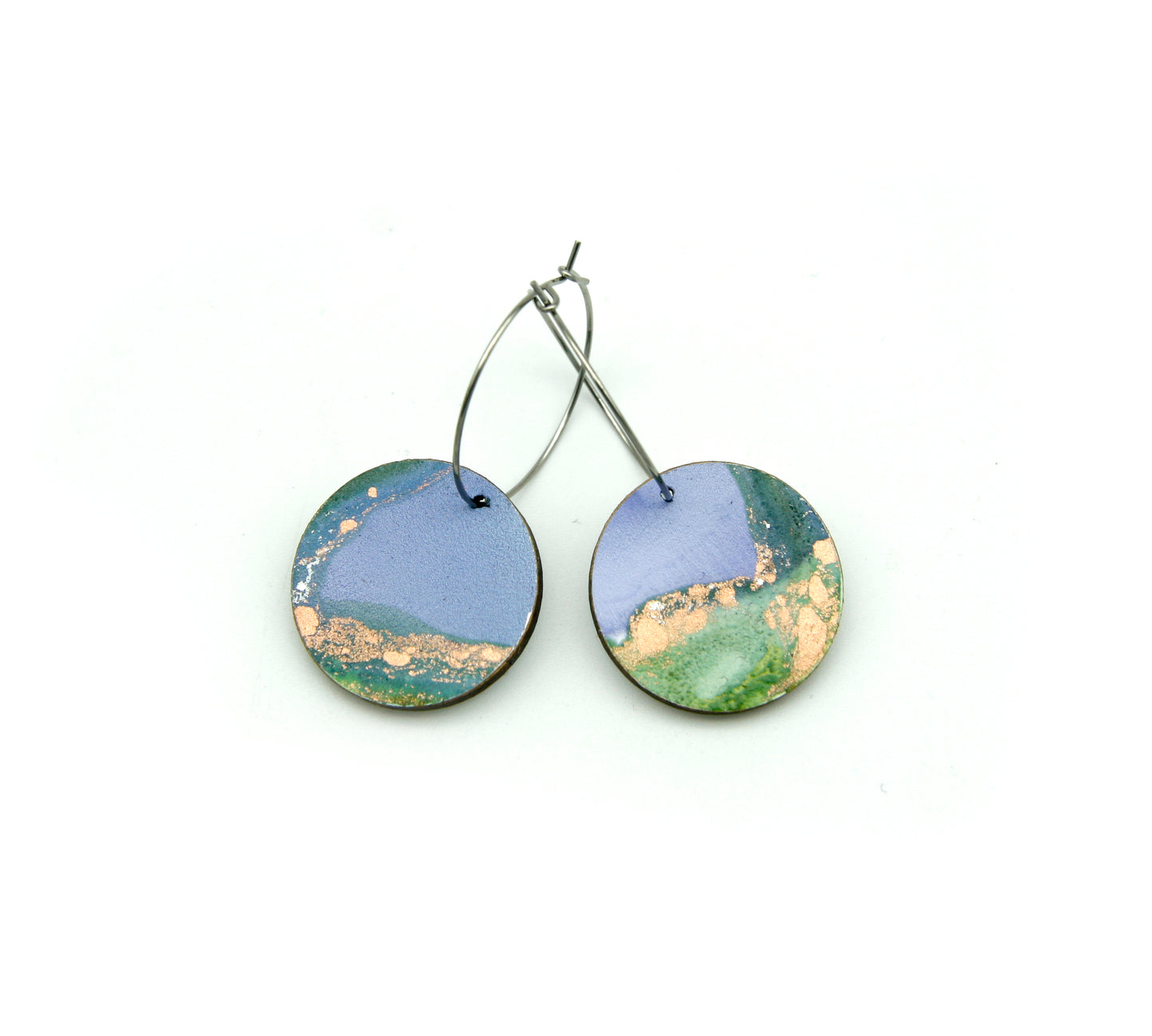 White Beauty #40 Small Original Earrings