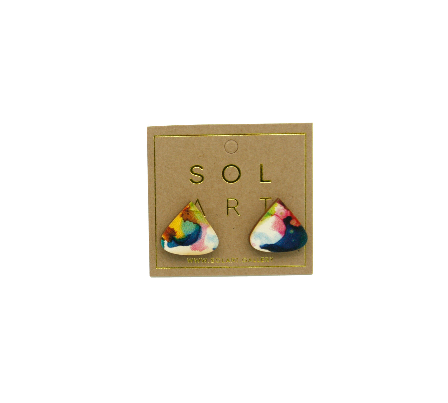 Wave Stud Droplet earrings