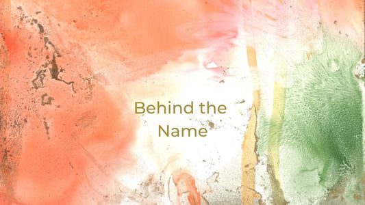Abstract, gentle-coloured artwork in muted pinks, blues, and creams behind blog name.