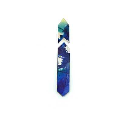 Arrow Flow Wooden Stud Earrings