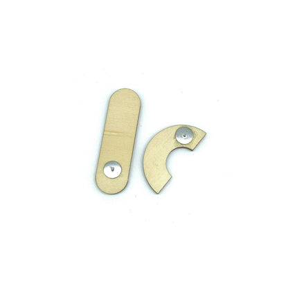 Light Core Wooden Stud Earrings