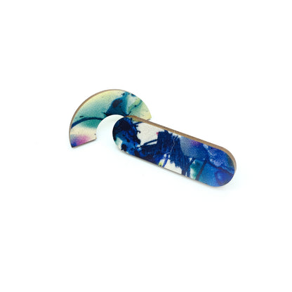 Light Flow Wooden Stud Earrings