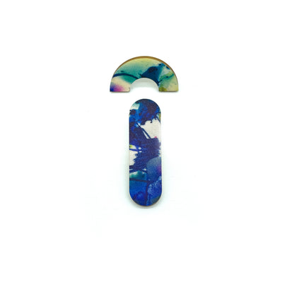 Light Flow Wooden Stud Earrings