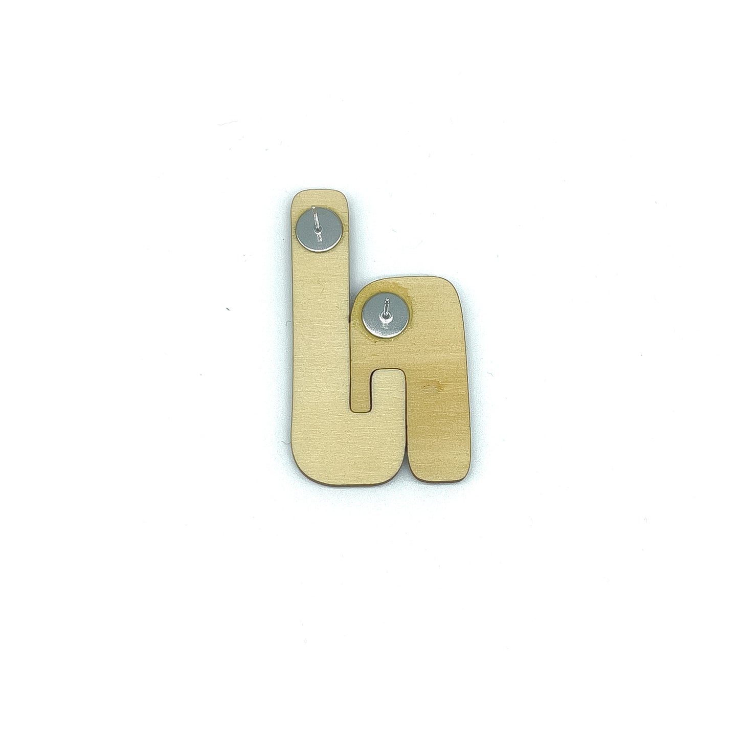 Link Core Wooden Stud Earrings