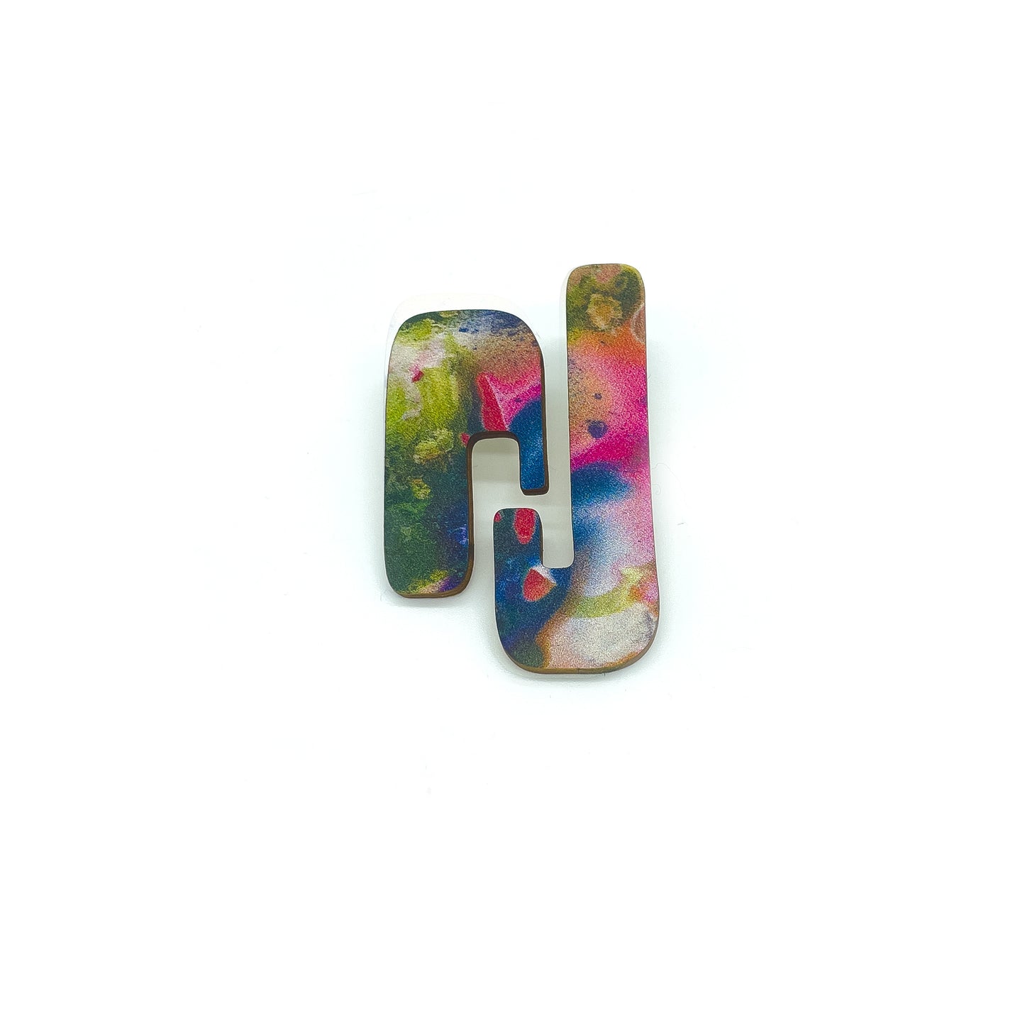 Link Core Wooden Stud Earrings