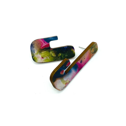 Link Core Wooden Stud Earrings