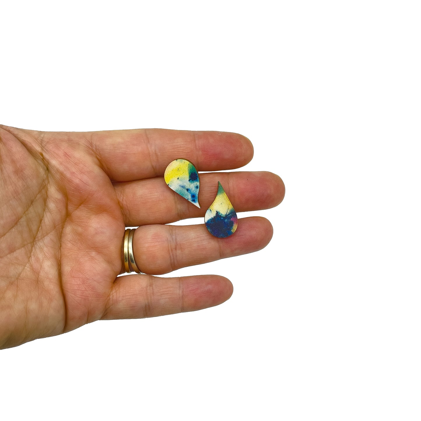 Pause Core Wooden Stud Earrings