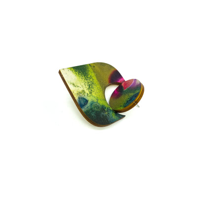 Sync Core Wooden Stud Earrings