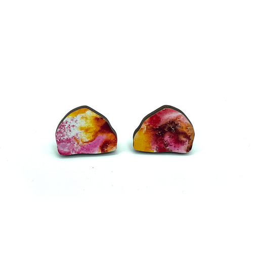 Deep Roko Stud Earrings