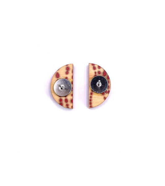 Moon Stud Spring Earrings