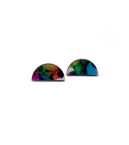 Moon Stud Play Earrings