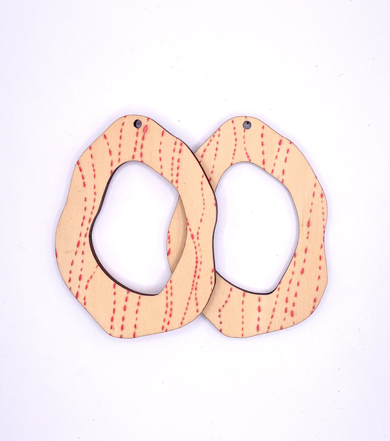 Rock Hollow Wave Earrings