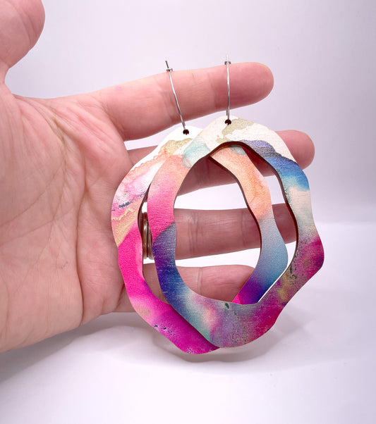 Rock Hollow Statement Play Earrings