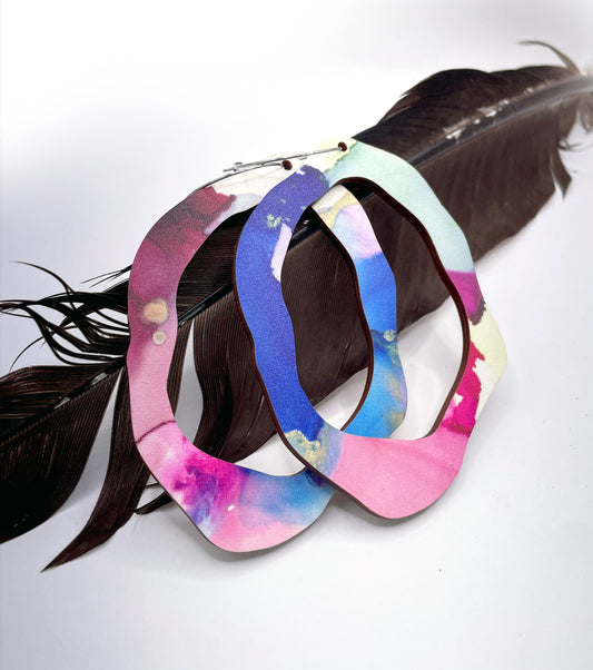 Rock Hollow Statement Heart Earrings