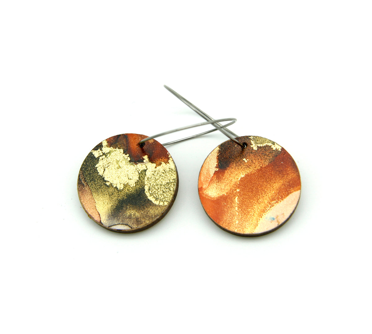 White Beauty #02 Small Original Earrings
