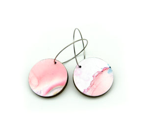 White Beauty small disc earrings #26