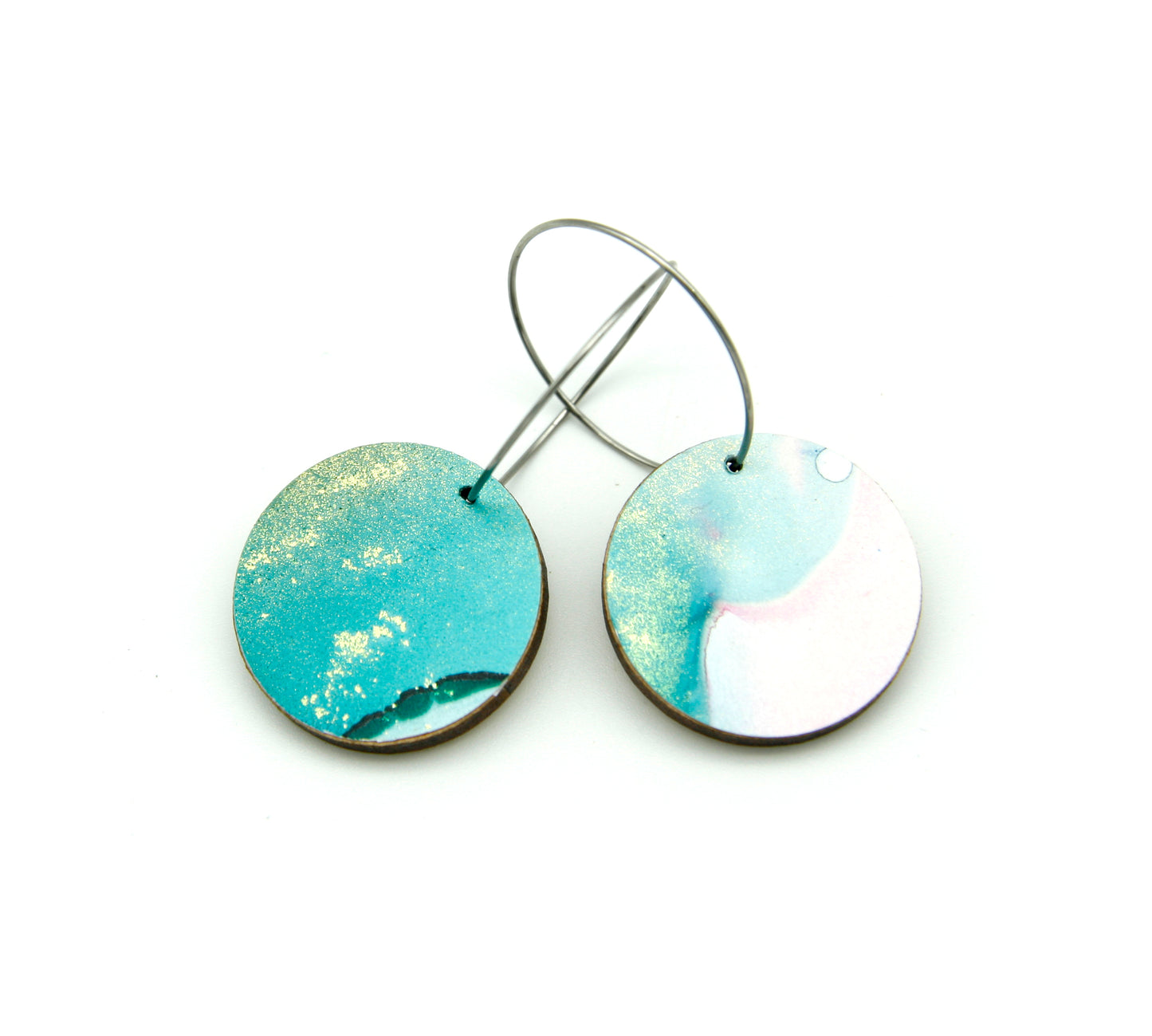 White Beauty #08 Small Original Earrings