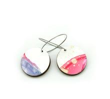 White Beauty small disc earrings #19