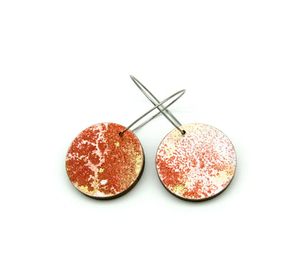 White Beauty small disc earrings #22