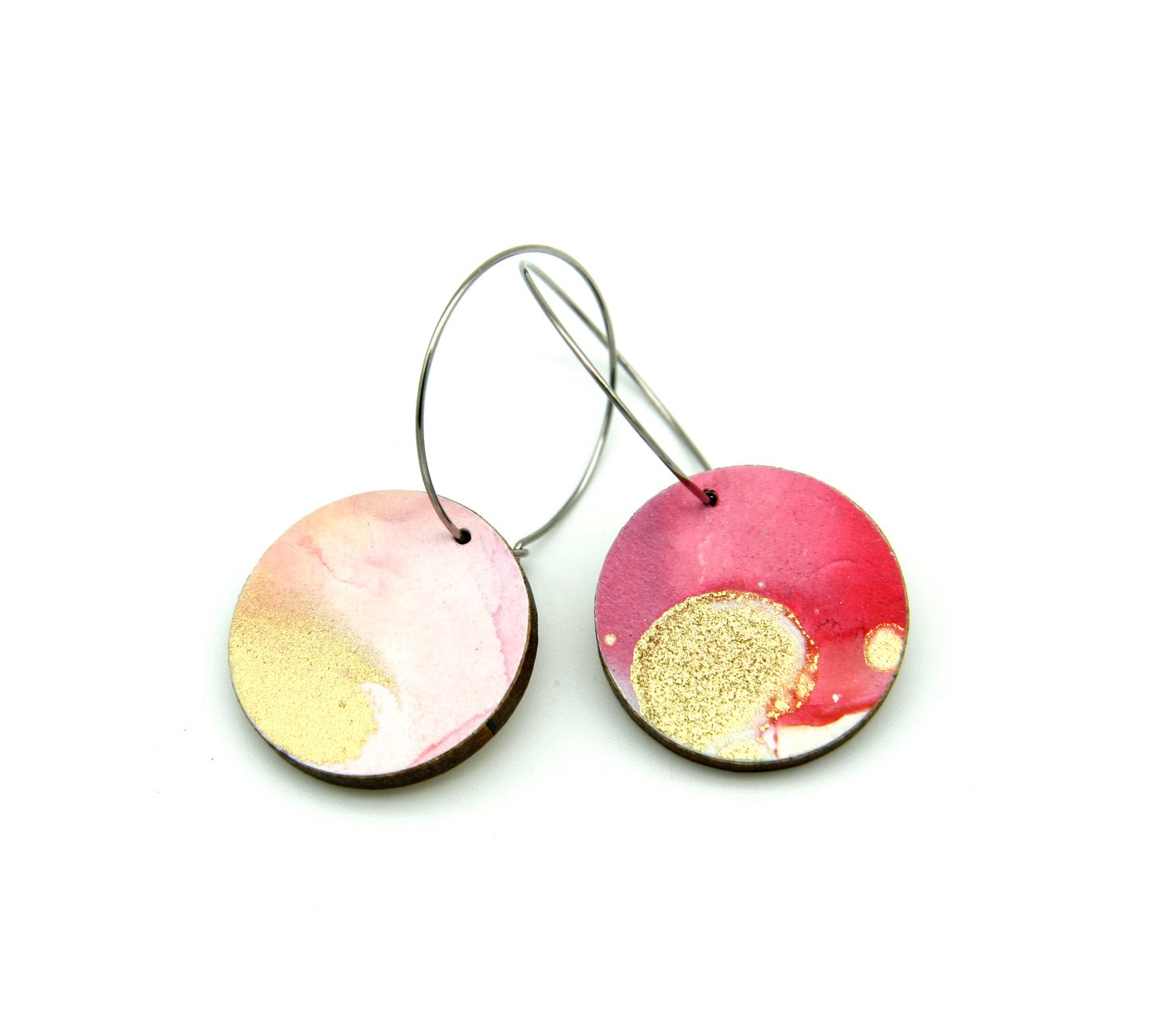 White Beauty #24 Small Original Earrings