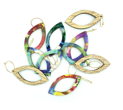 Night Leaf Statement Earrings