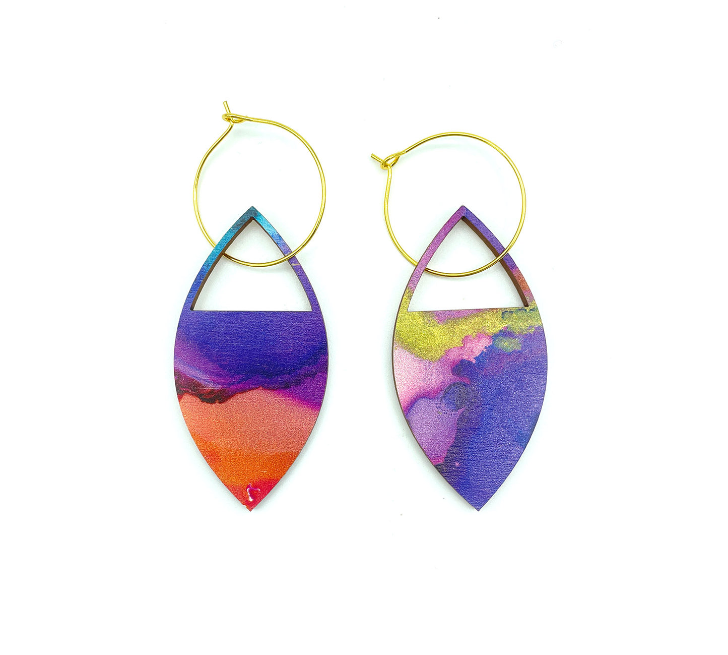 Leaf Tri Dream Earrings