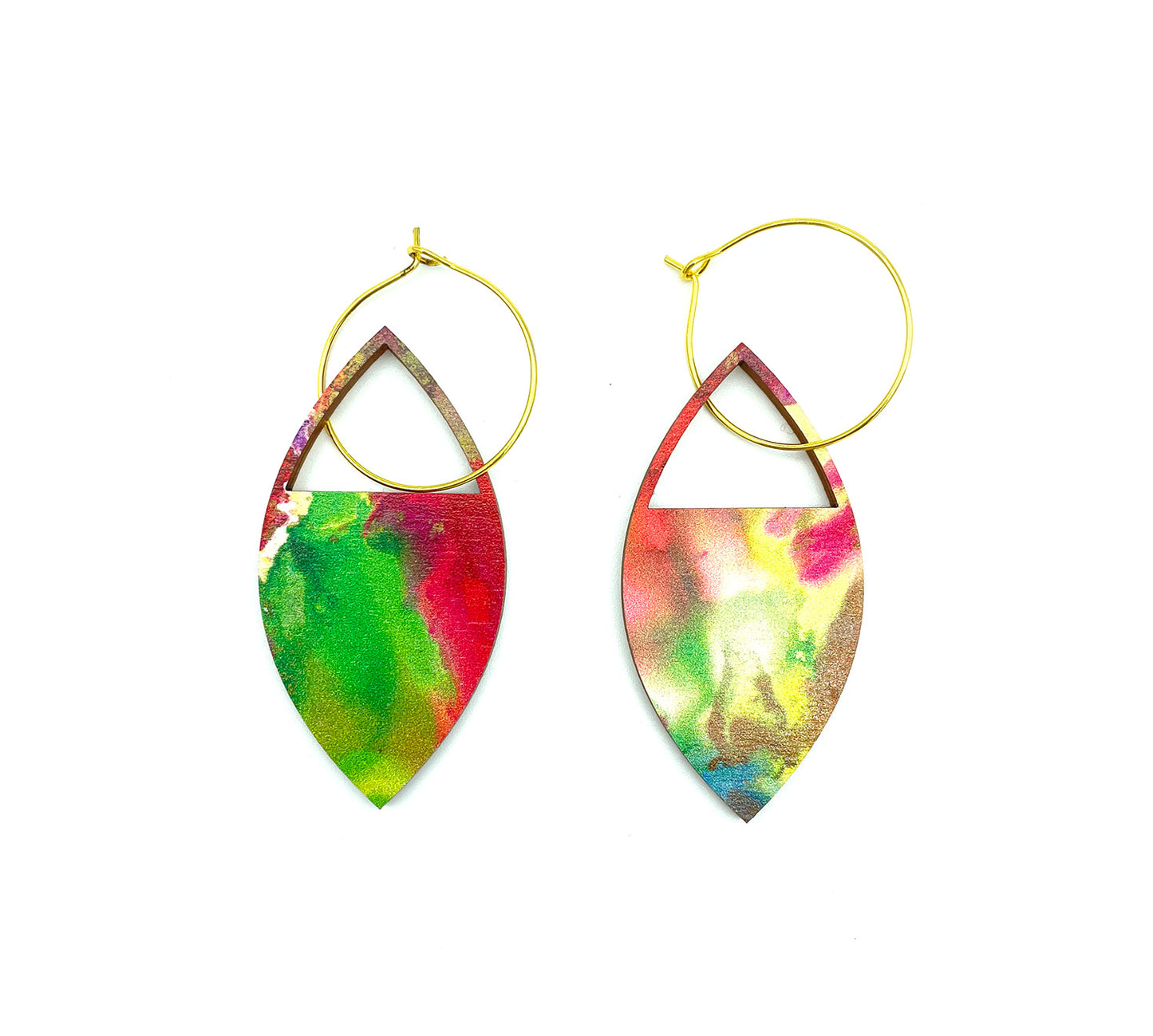 Radiance Leaf Tri Statement Earrings