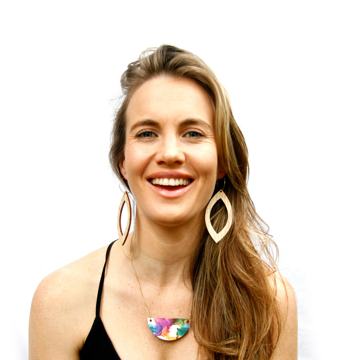 Night Leaf Statement Earrings