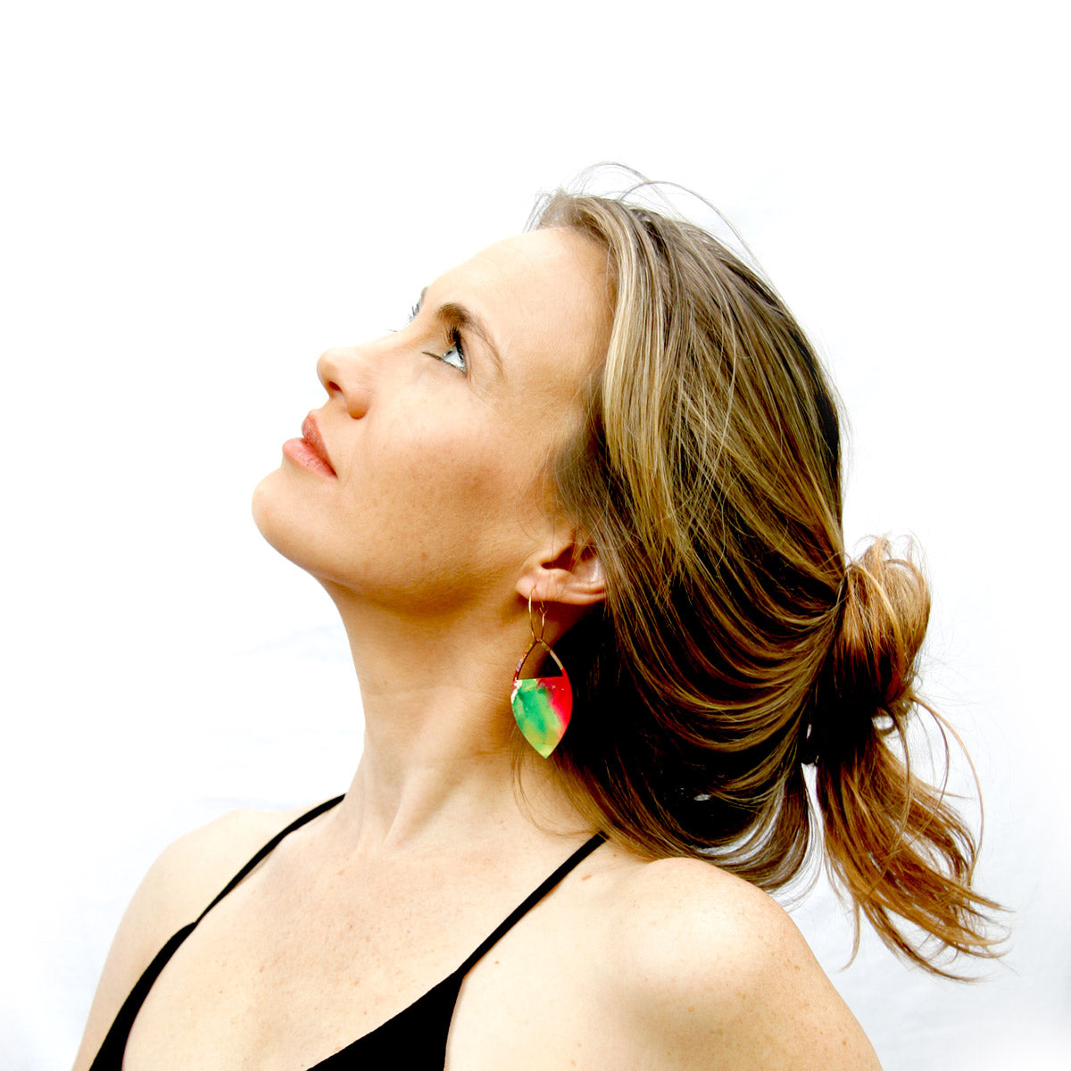 Radiance Leaf Tri Statement Earrings