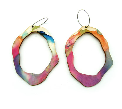 Rock Hollow Statement Spring Earrings