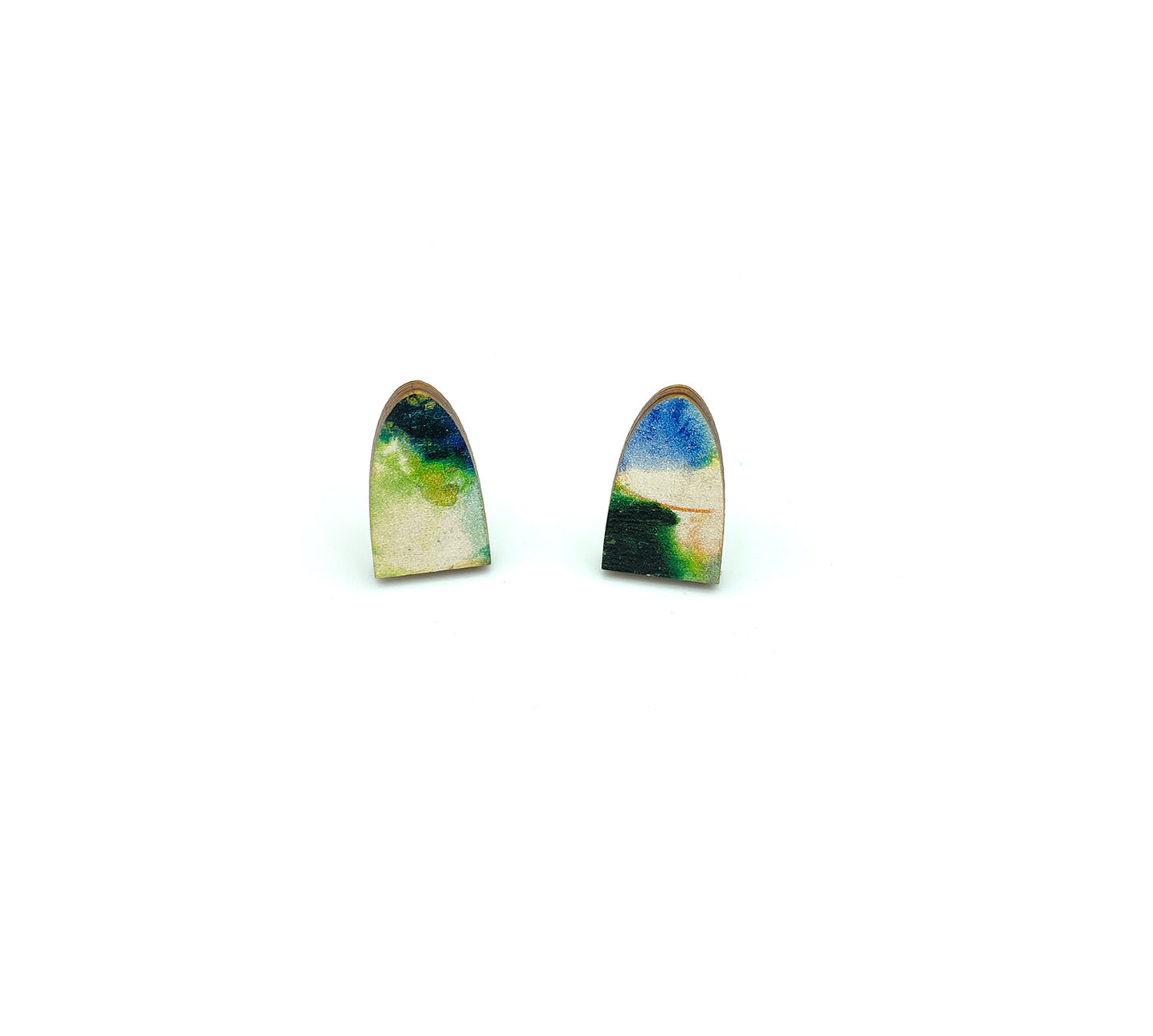 Stud Rise Wash Earrings