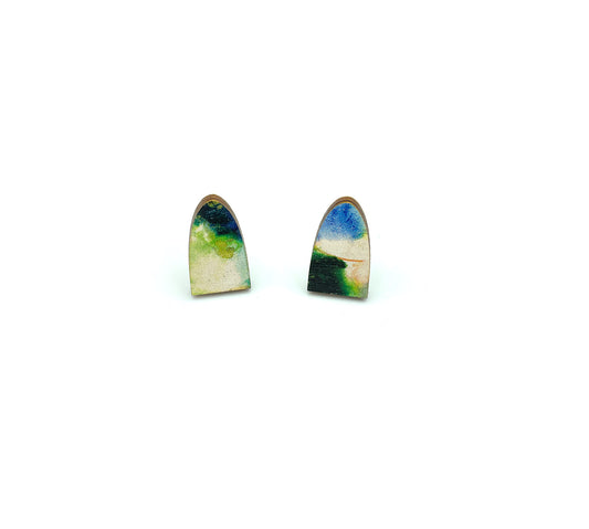 Wash Stud Rise Earrings