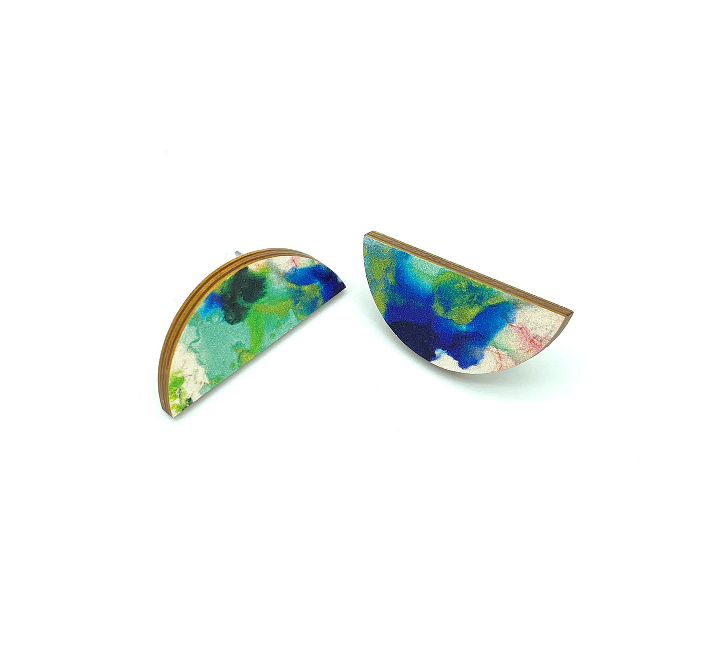 Stud Semi Wash Earrings