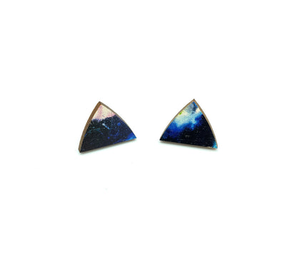 Night Stud Tri Earrings