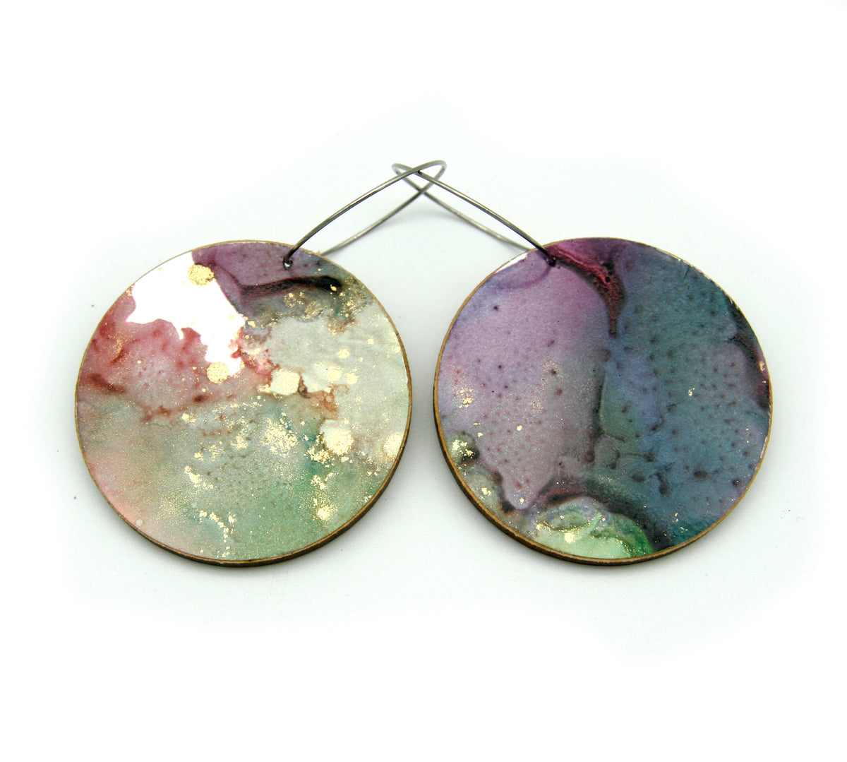 White Beauty #25 Large Original Earrings
