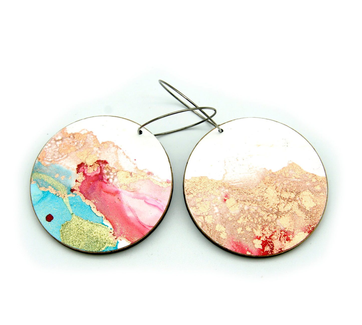 White Beauty #26 Large Original Earrings