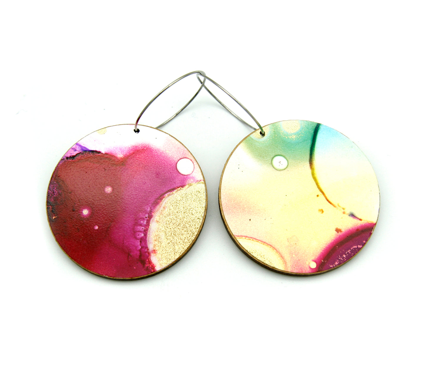 White Beauty #40 Large Original Earrings
