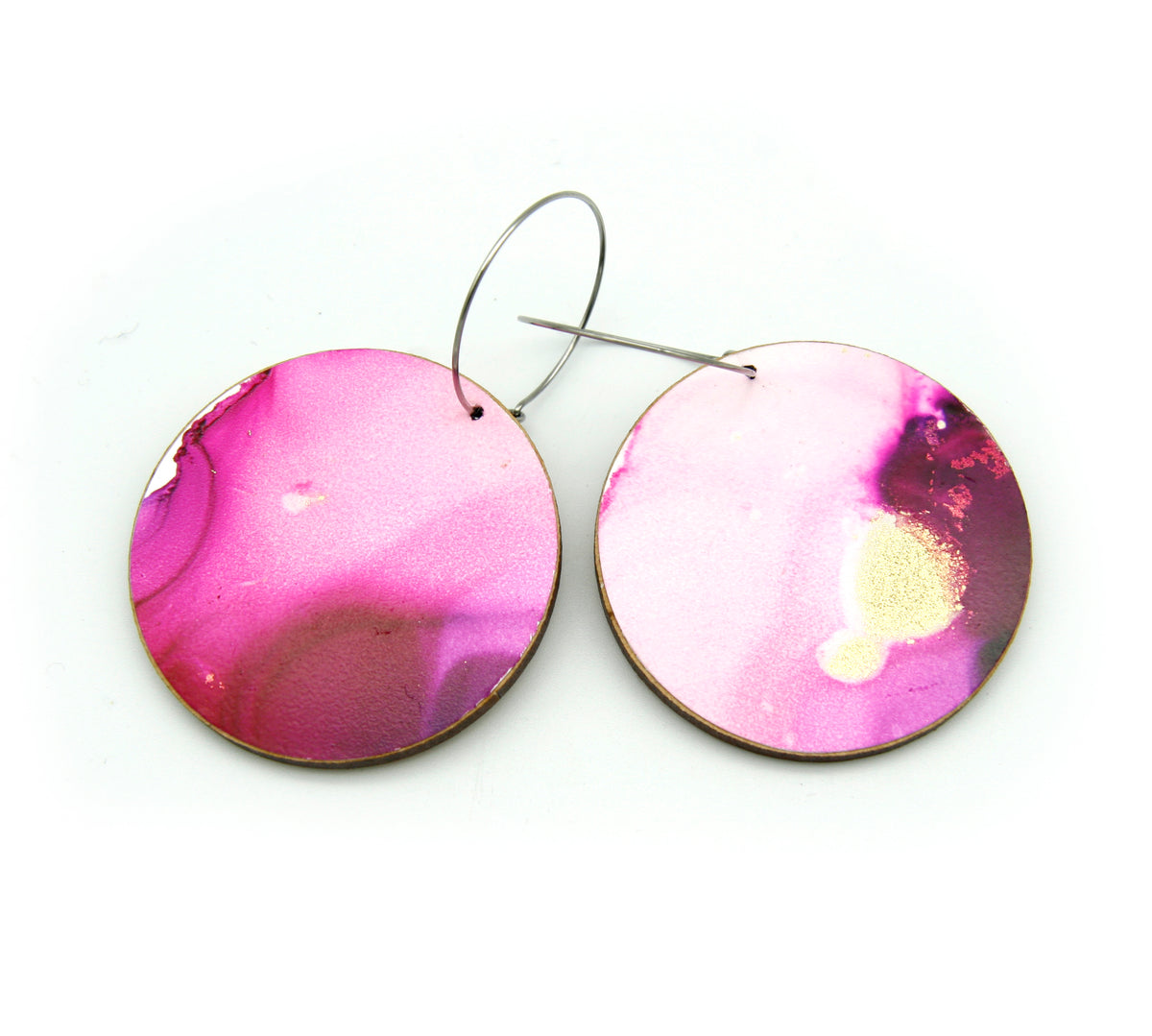 White Beauty #41 Large Original Earrings