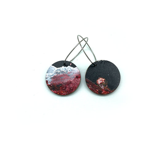 Black Beauty small disc earrings #10