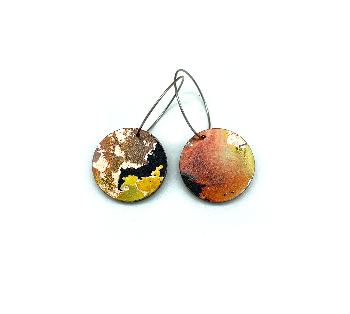 Black Beauty small disc earrings #20