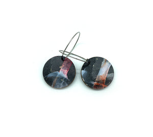 Black Beauty small disc earrings #5