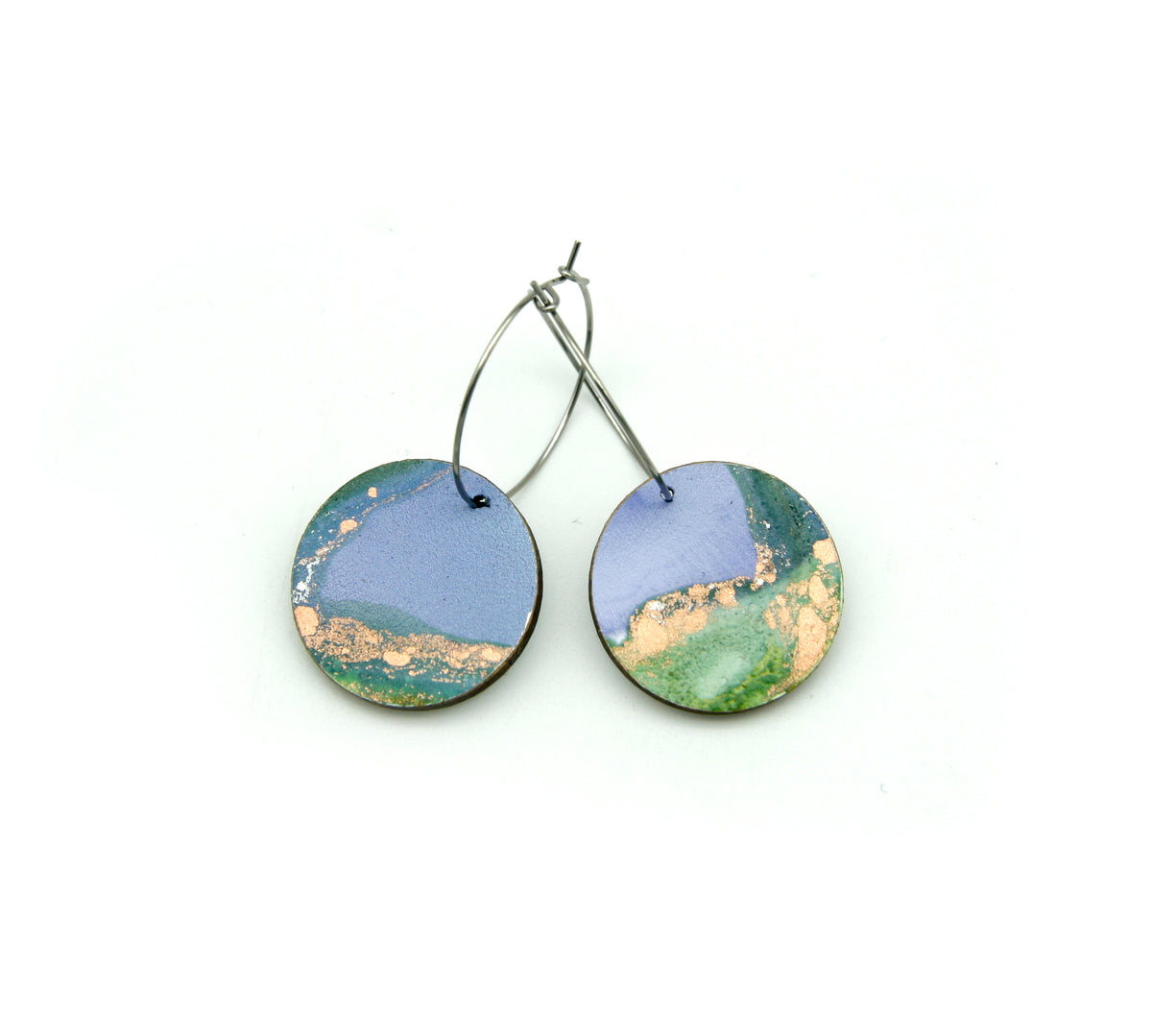 White Beauty #40 Small Original Earrings
