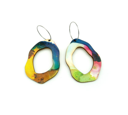 Rock Hollow Wave Earrings